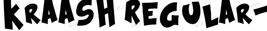 Kraash Regular字体转换